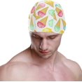 thumbnail image 2 of FYBTO Swimming Cap Ice Cream Summer Colors Unisex Adult FYBTO Polyester, 2 of 4