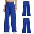thumbnail image 3 of Teen Girls School Uniform Pants Skinny Pants Kids Dress Pants With Pockets Flare Leg Pants Boys Blue Uniform Pants Back To School Outfits For Girls Teen Girls Clothes Size 13-14 Years, 3 of 5