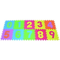 POCO DIVO Numbers Puzzle Play Mat 10-tile Colorful EVA Foam Kids Early Education