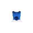 thumbnail image 3 of Girls Dress Blue Flower Tulle Wedding Pageant Bridesmaid Kids Clothes 2-3 Years, 3 of 4