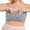 Grey, variant on Women's Plus Size Front-Closure Strapless Bra, Seamless Push-Up Bandeau with Wide Back, Comfort Wireless Underwire-Free Tube Top (US 30-40)