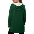 thumbnail image 5 of Oversized Half Zip Hoodies for Women, V Neck Womens Sweatshirts, Fall Pullover Winter Outfits, 5 of 7