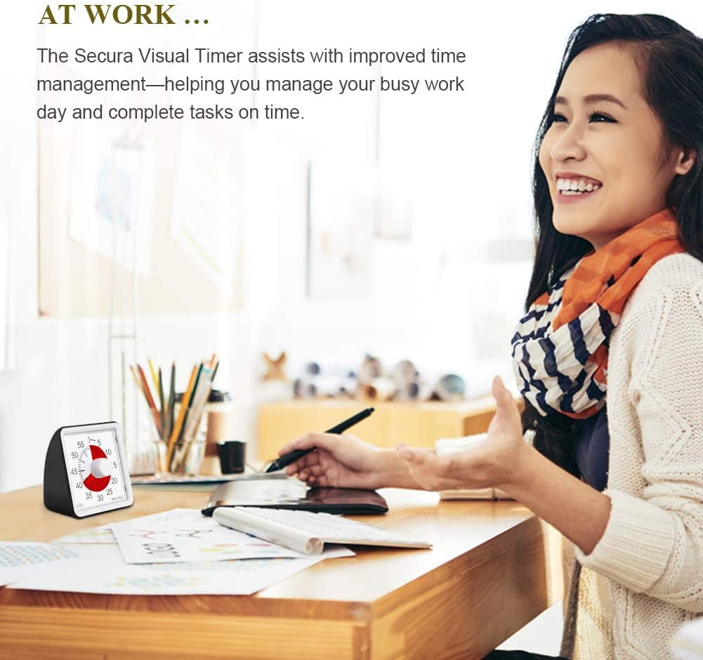 Secura 60-Minute Visual Timer, Classroom Classroom Timer