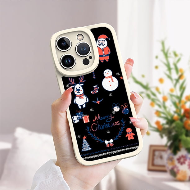 Proteja su iPhone con una elegante funda de goma TPU a prueba de golpes con un moderno patrón de dibujos animados