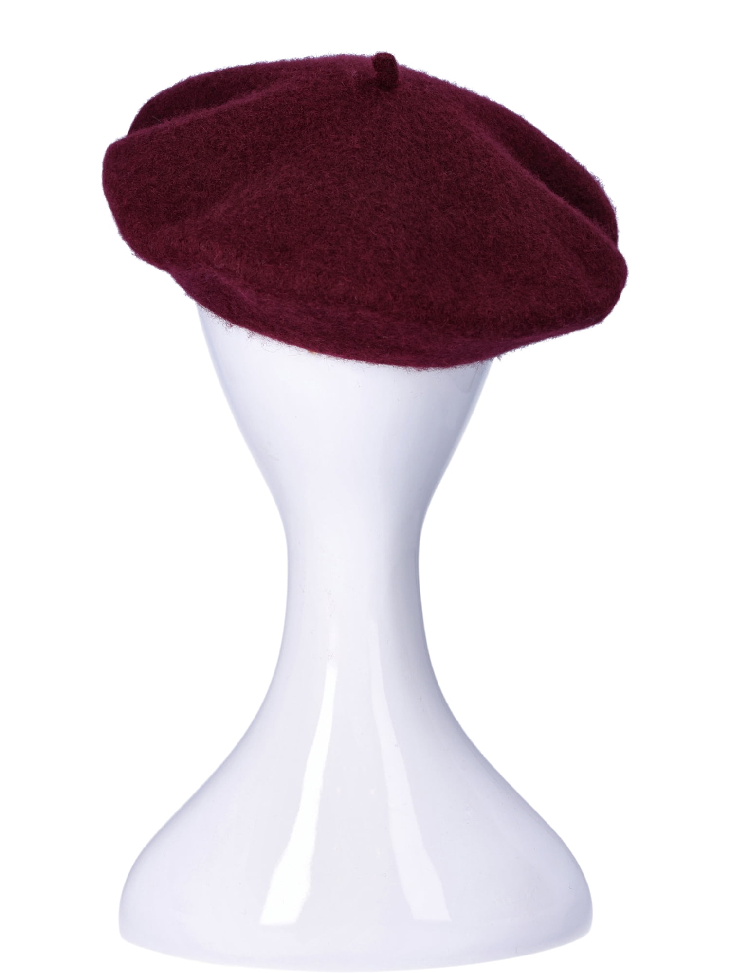 No Boundaries Women's Wool Blend Beret, Wine
