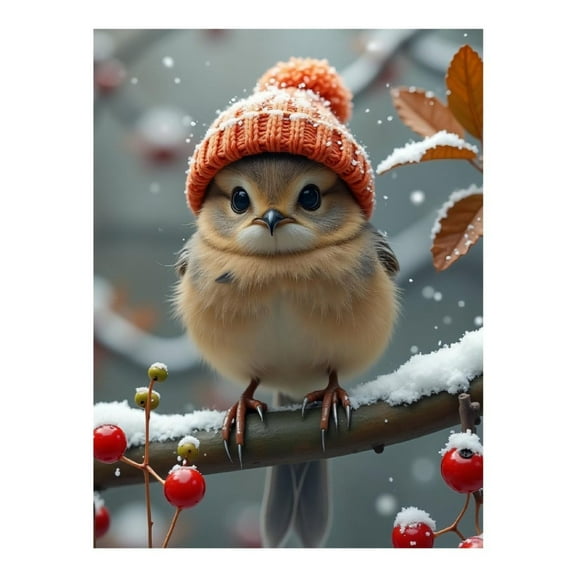 Diamond Art Kit for Adults, Modern Bird Print No.38 Diamond Painting for Adults Beginners, 5D DIY Diamond Art Painting Kits, Colorful Diamond Painting Craft for Home Decor 12x16