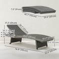 thumbnail image 3 of Outsunny Adjustable Outdoor Chaise Lounge with Reclining Grey, 3 of 10