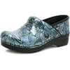 Dansko Womens Professional Clog 6.5-7 Denim Floral Patent