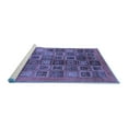 thumbnail image 2 of Ahgly Company Machine Washable Indoor Rectangle Abstract Blue Modern Area Rugs, 3' x 5', 2 of 4