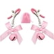 thumbnail image 1 of Abrazaderas para pezones con lazo, campanas, placer sexual, cadena ajustable sin perforación, Clip para pezón, joyería, abrazaderas para senos con bolsa de terciopelo rosa, 1 of 4