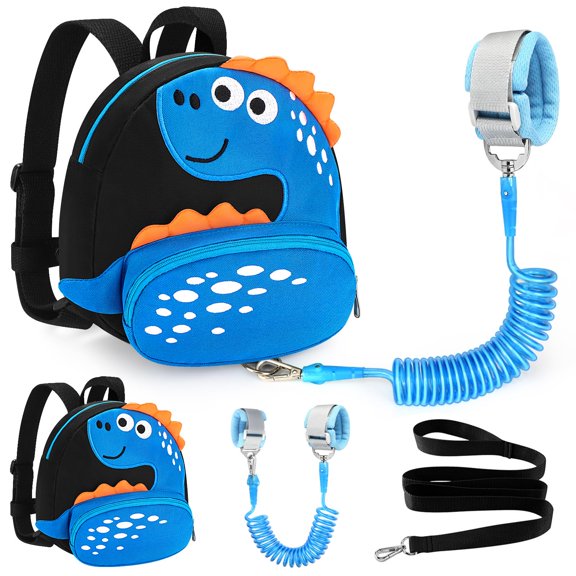 Mochila para niños pequeños Accmor Cute Dinosaur con correa antipérdida de 1 a 3 años