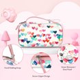 thumbnail image 2 of Fintie Kids Camera Case Compatible with ESOXOFFORE, MINIBEAR, Dylanto, WEEFUN and More Instant Camera for Kids Digital Video Cameras, Hard Carrying Bag with Inner Pocket, Raining Hearts, 2 of 7