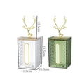 thumbnail image 7 of Wall Mounted Tissue Box Holder Tissue Dispenser Box Cover Desktop Table Facial Tissue Box Tissue Storage Box for Bedroom Night Stand Kitchen Transparent Elk, 7 of 7