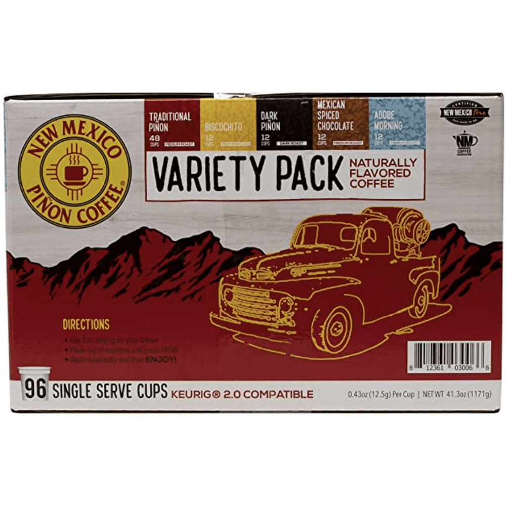 New Mexico Pinon Coffee Single Serve Coffee Pods, Compatible with