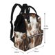 thumbnail image 2 of Easygdp Cow With Butterflies para Bolsa de Bebé de Gran Capacidad con Múltiples Bolsillos, Bolsa de Pañales para Padres, Bolsa de Viaje Organizada y Elegante, 2 of 6
