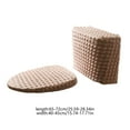 thumbnail image 3 of Toilet Seat Cover Elastic Toilet Cover Universal Splash Proof Fabric Set Split Tank Design Stretchable Washable Seat Cushion for High-Tank Commode Universal Commode Cover, 3 of 6