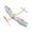 1pc, variant on YIFAEUX 1/2/4Pcs Rubber Band Powered Aircraft Model Kids Educational Throwing Glider Airplane Toddlers Boys Girls Outdoor Wood Flying Plane Toy