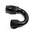 thumbnail image 5 of (one) AN12 12AN AN-12 180 Degree Swivel Fuel Oil Gas Line Hose End Fitting Black, 5 of 9