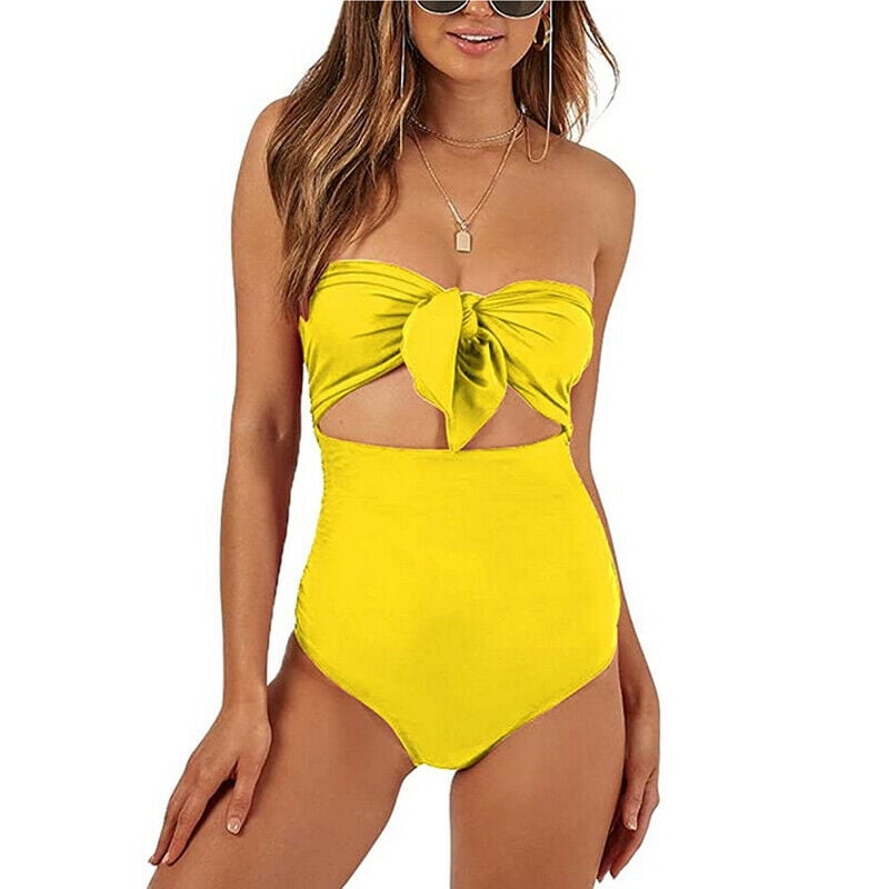 strapless backless swimsuit