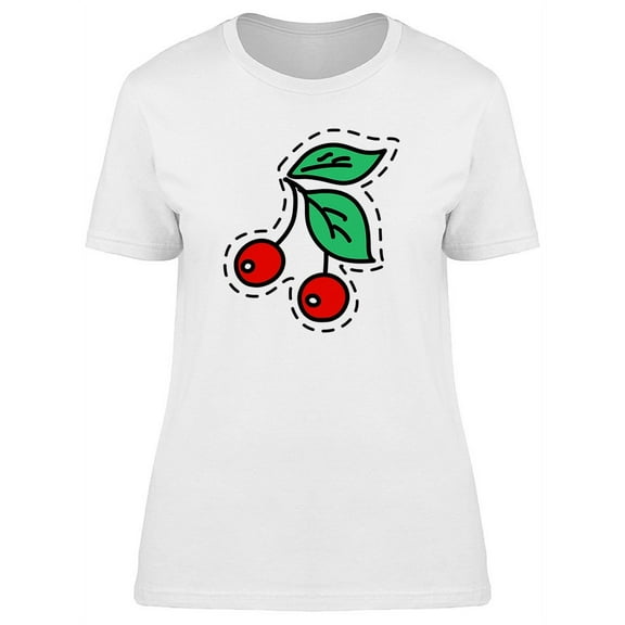 Cute Cherries T-Shirt Women -Image by Shutterstock, Female Medium