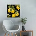 thumbnail image 5 of Chilfamy Lemon Leaves Flowers Canvas Wall Decor Ready To Hang Art 12x12in, 5 of 6