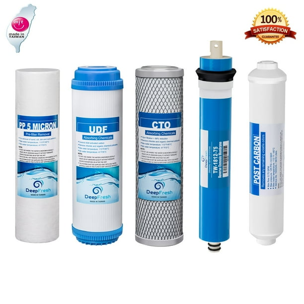 DeepFresh Filter Replacement Standard 10 Inch Water Filters Universal