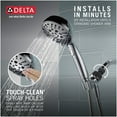 thumbnail image 6 of Delta Power Drench H20Kinetic Technology Brushed Nickel Hand Shower - 75536SN, 6 of 6