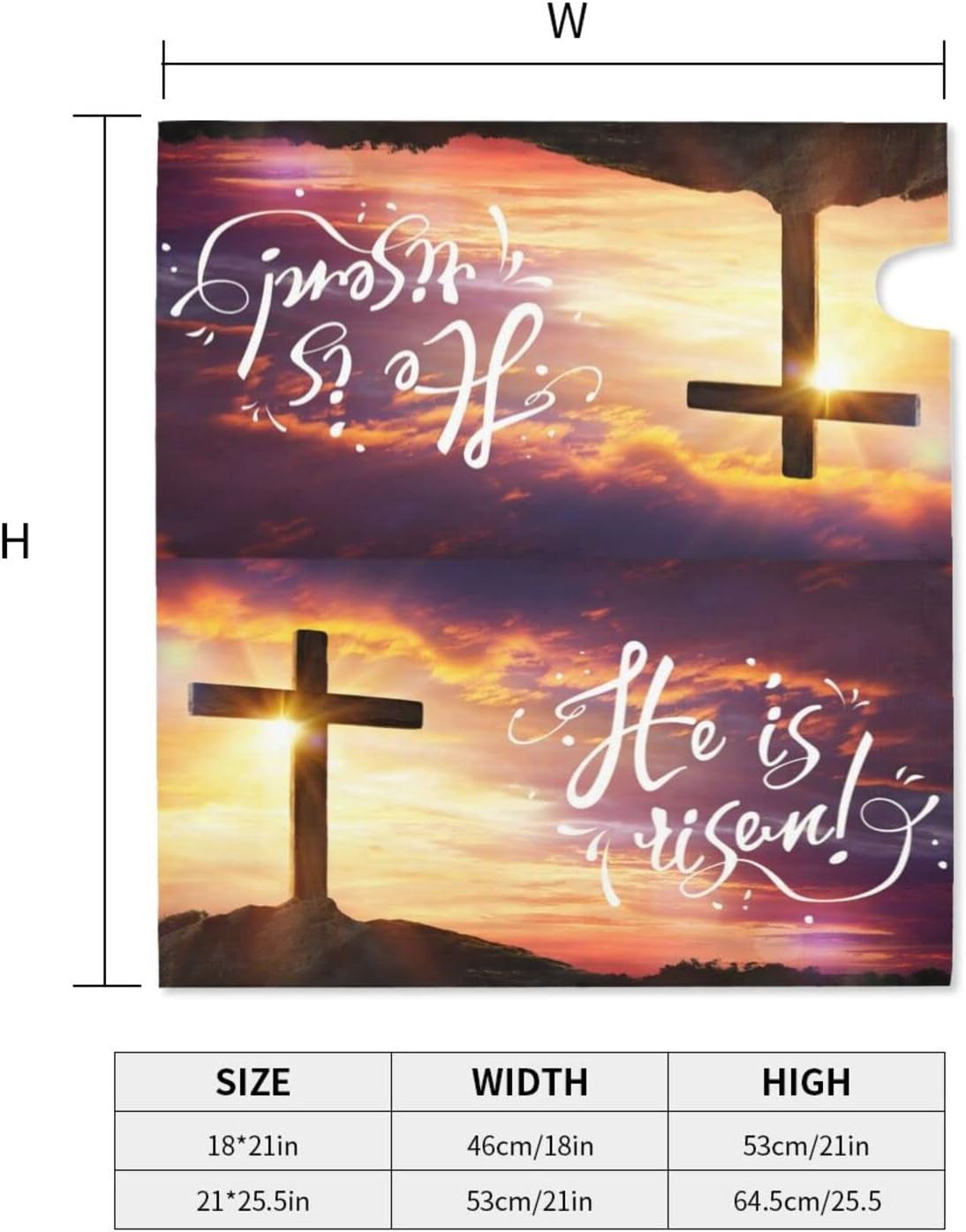 Jesus Christ Cross Sepulcher Lord Pray Easter Religious Belief Mailbox Magnetic Post Mailbox Cover Garden Decor Outdoor Large 25.5" X 21"