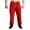 Red, variant on YUGYXL Mens Active Athletic Pants Drawstring Lightweight Daily Training Pants Trendy Elastic Waist Comfy Joggers Pants with Pockets Black XXL