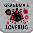 thumbnail image 3 of Inktastic Valentine's Day Grandma's Lovebug Girls Baby Bib, 3 of 3