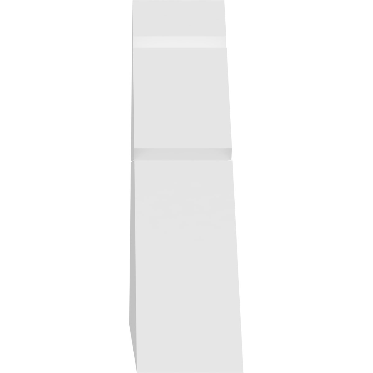 36"W x 7 1/2"H x 2"D x 4"F, 5/12 Pitch, Saratoga Architectural Grade PVC Gable Bracket