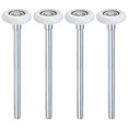 thumbnail image 1 of Uxcell 4-Pack Rodillos de Puerta de Garaje de Nylon, Ruedas de Puerta de Garaje de 1.8" con Varilla de 7.48", 6200zz para Puertas de Garaje/Puertas de Solapa, Blanco, 1 of 6