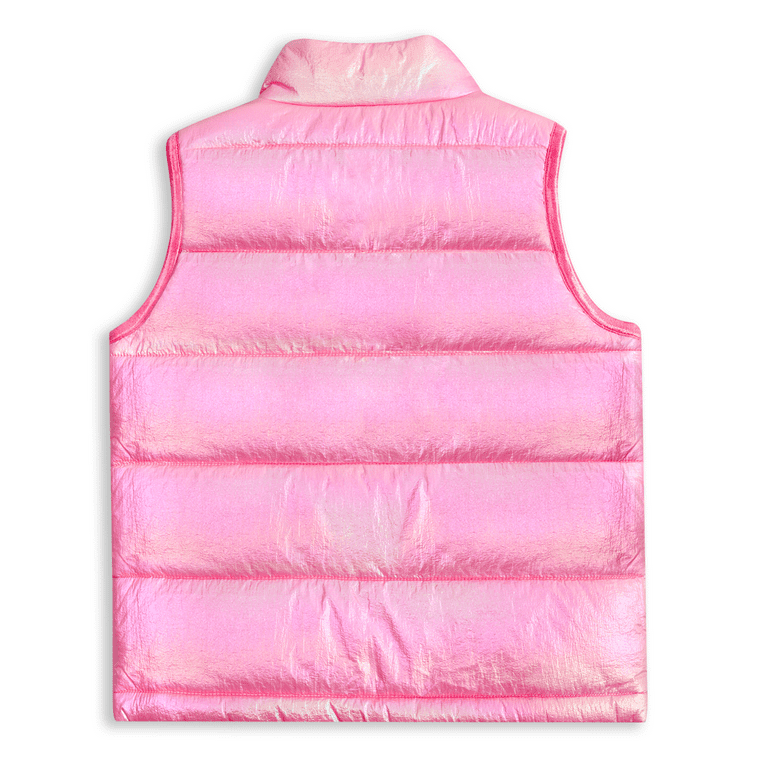 Bibiy．NINA SLEEVELESS JACKET GLAY IKALI Junior Girls Puffer Vest, Lightweight Winter Jacket