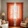 thumbnail image 6 of PYURTEP Vintage Lace Curtains 78 Inches Long, Floral Pattern Semi Blackout Sheer Curtains, Ruffled Edge Grommet Window Drapes for Living Room Bedroom, 6 of 6