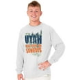 thumbnail image 2 of Utah Now Open On Sundays UT State Souvenir Long Sleeve TShirt Men Women Brisco Brands, 2 of 2