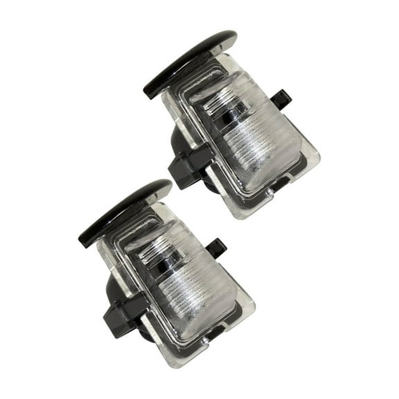 KarParts360 For Jeep Wrangler JK 2018 License Plate Light Assembly Driver And Passenger Side | Pair | CAPA | Excluded Bulb | Replacement For CH2875100, CH2875100C | 68064721AA