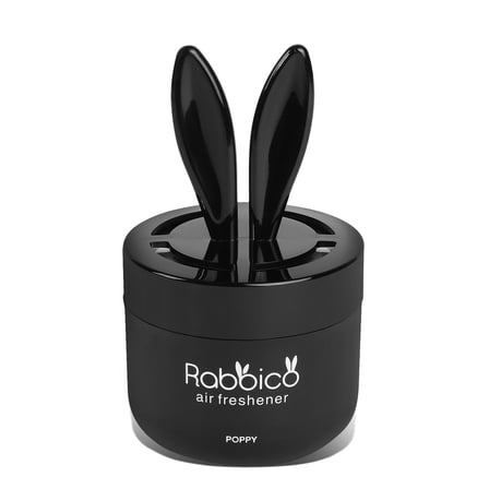 Diax Rabbico 90g Black Rabbit Ear Gel Can Room / Car Air Freshener with White Musk Scent