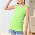 thumbnail image 2 of YunPes Girls Racerback Tank Tops Athletic Workout Sport Shirts for Running Gymnastics Dance Yoga Sleeveless Crewneck Basic Camisole, 2 of 9