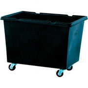 Recycled Material Handling Carts - Smooth Walls, Plywood Base - Black - 31 x 43 x 33 in.