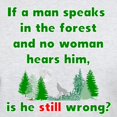 thumbnail image 3 of CafePress - If A Man Speaks In The Forest T Shirt - Men's Classic Graphic T-Shirt, 3 of 4