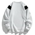 thumbnail image 7 of YLSDY Fashion Colorblock Sweatshirt for Men Casual Crewneck Sweater Long Sleeve Top Cotton Pullover Oversized Sweatshirts White XL, 7 of 7