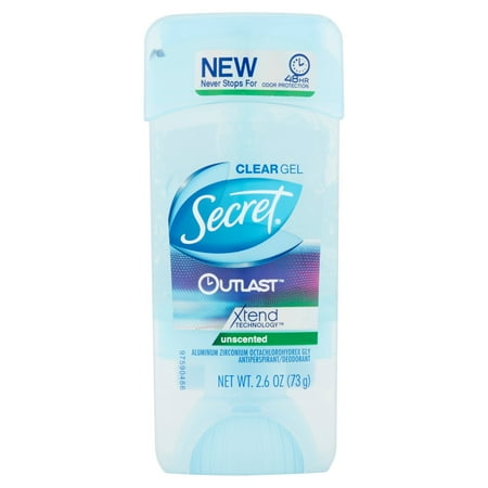 deodorant outlast antiperspirant unscented secret