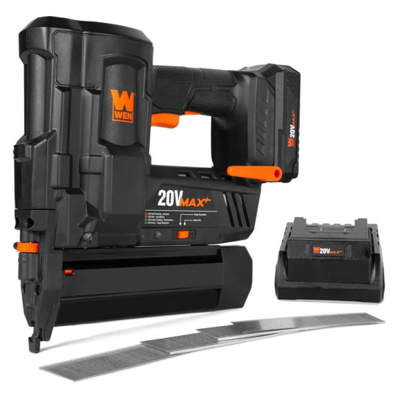 WEN 20V Max Cordless 18-Gauge Brad Nailer with 2.0Ah Battery and Charger