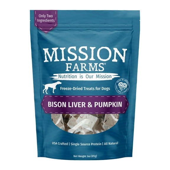 Bison Liver & Pumpkin Freeze-Dried Dog Treats