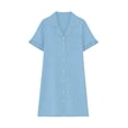 thumbnail image 6 of Women's Casual Short Sleeve Button Down Collar Dress with Skirt Style, 6 of 6