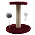 thumbnail image 1 of Cat Scratching Post Sisal Rope Cat Claw Stand Soft Smooth Plush Scratch Tower With Interactive Toys Stable Claw Grinding Device, 1 of 9