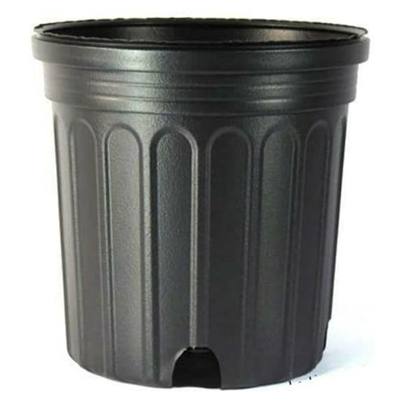 3 Gallon Nursery Pots (10 Pack) - C1200 Plastic Plant Pots - 11" x 9.5" - Heavy Duty Recycled Polyethylene - Drainage Holes for Indoor/Outdoor Use