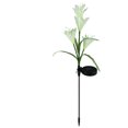 thumbnail image 3 of Lámpara de jardín forma de flor Lámpara de césped al aire libre colorida luz solar decorativa LED, blanco 2pcs Vogacara HA002386-01, 3 of 7