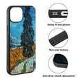 thumbnail image 2 of FINCIBO Soft Rubber Protector Cover Case for Apple iPhone 13 6.1" 2021 (NOT FIT Apple iPhone 13 mini 5.4" 2021/iPhone 13 Pro 6.1" 2021/iPhone 13 Pro Max 6.7" 2021), Road With Cypress And Star, 2 of 5