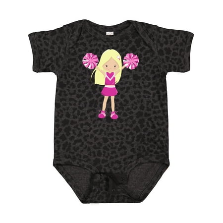 

Inktastic Cheerleaders Cute Girl Blonde Hair Cheerleading Gift Baby Girl Bodysuit